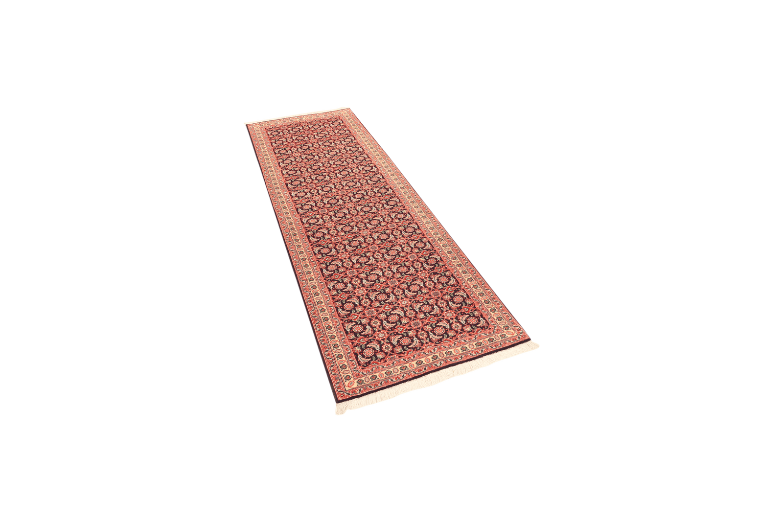 Tabriz 50 Raj — Hand-knotted, 70x189 cm, Blue, 100% Virgin Wool | View 5