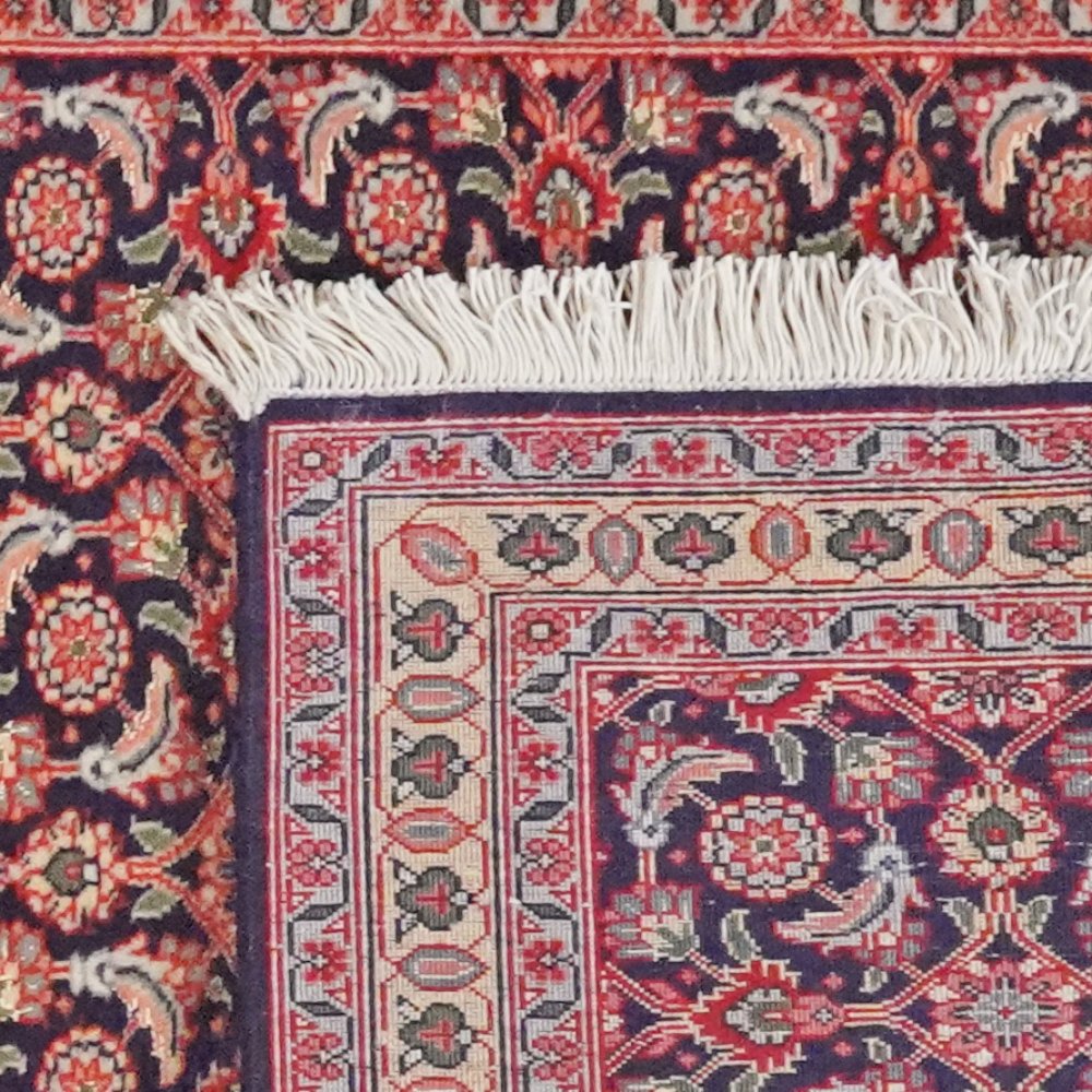 Tabriz 50 Raj — Hand-knotted, 70x189 cm, Blue, 100% Virgin Wool | View 6