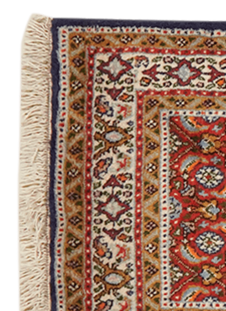 Moud Mahi — Hand-knotted, 47x205 cm, Red, 100% Virgin Wool | View 3