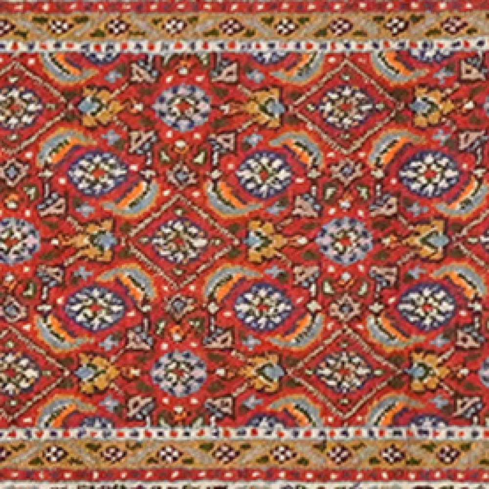 Moud Mahi — Hand-knotted, 47x205 cm, Red, 100% Virgin Wool | View 4