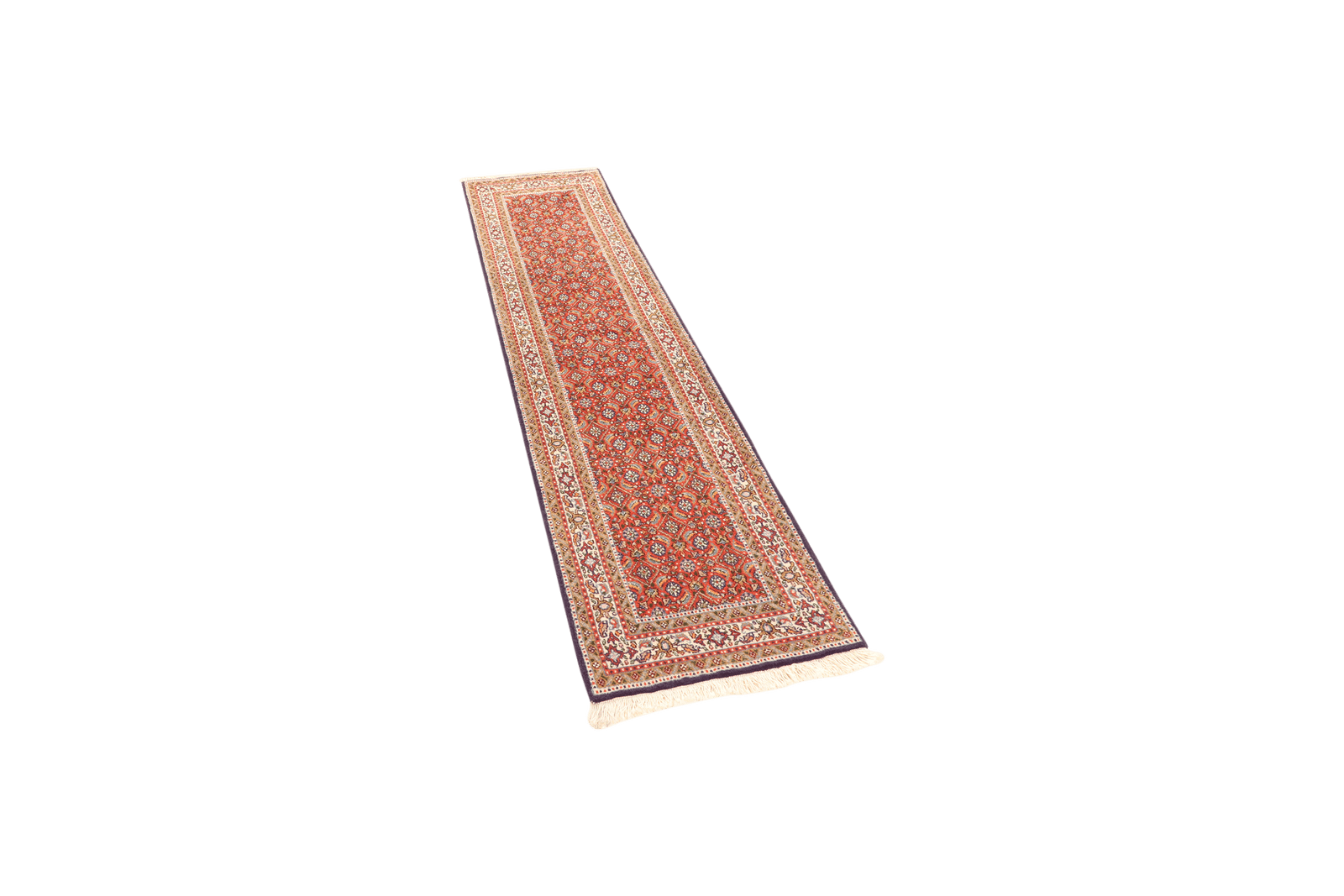 Moud Mahi — Hand-knotted, 47x205 cm, Red, 100% Virgin Wool | View 5