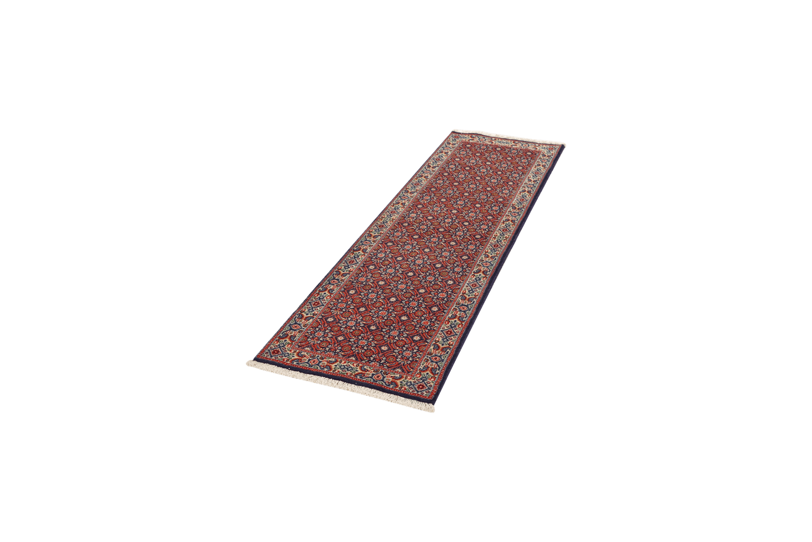 Moud Mahi — Hand-knotted, 56x197 cm, Blue, 100% Virgin Wool | View 5