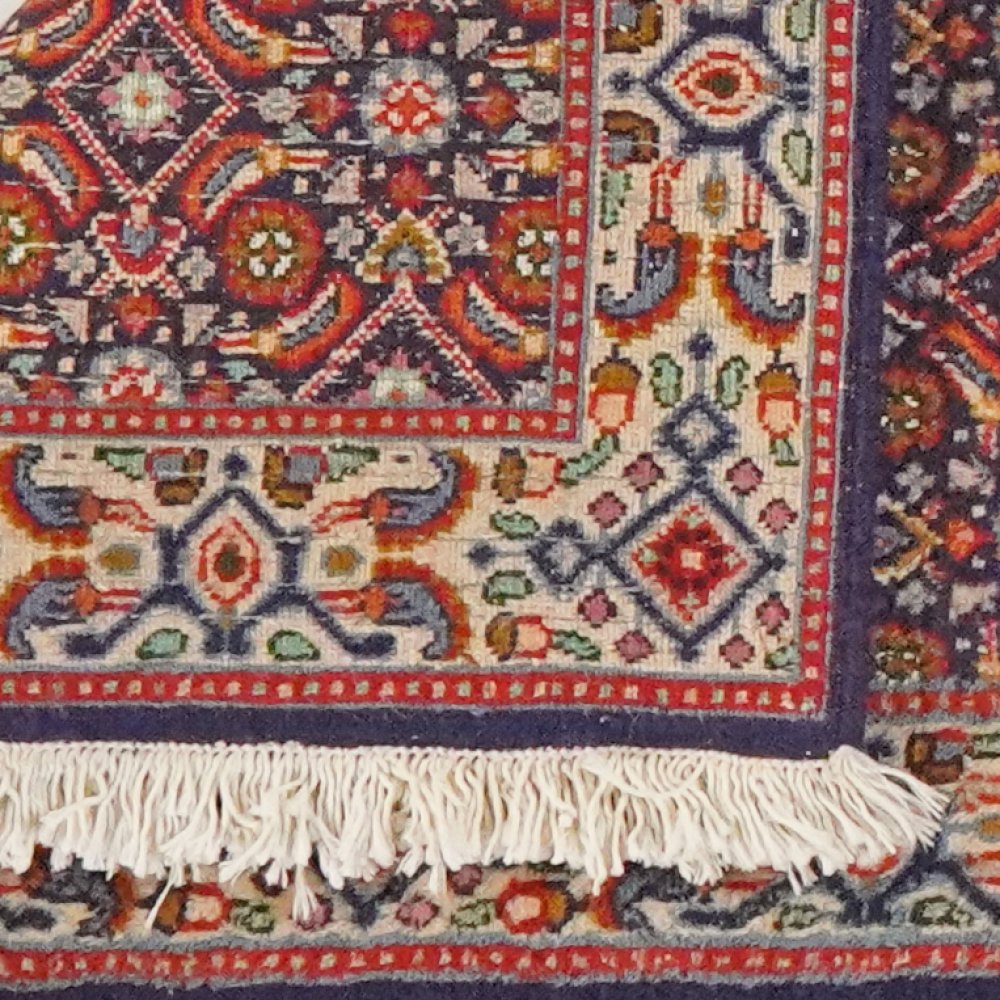Moud Mahi — Hand-knotted, 56x197 cm, Blue, 100% Virgin Wool | View 6