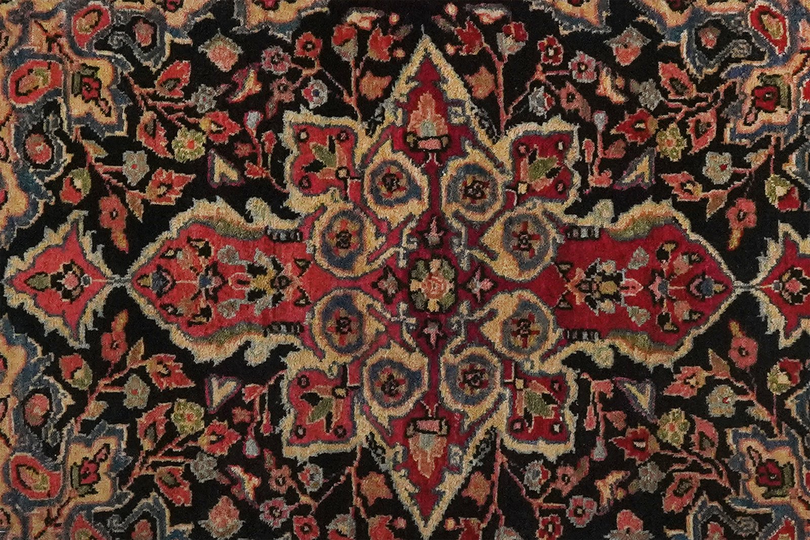 Djozan — Hand-knotted, 59x81 cm, Blue, 100% Virgin Wool | View 4