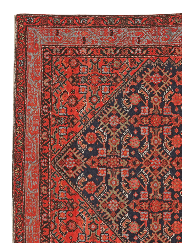 Oshvand — Hand-knotted, 133x203 cm, Blue, 100% Virgin Wool | View 3