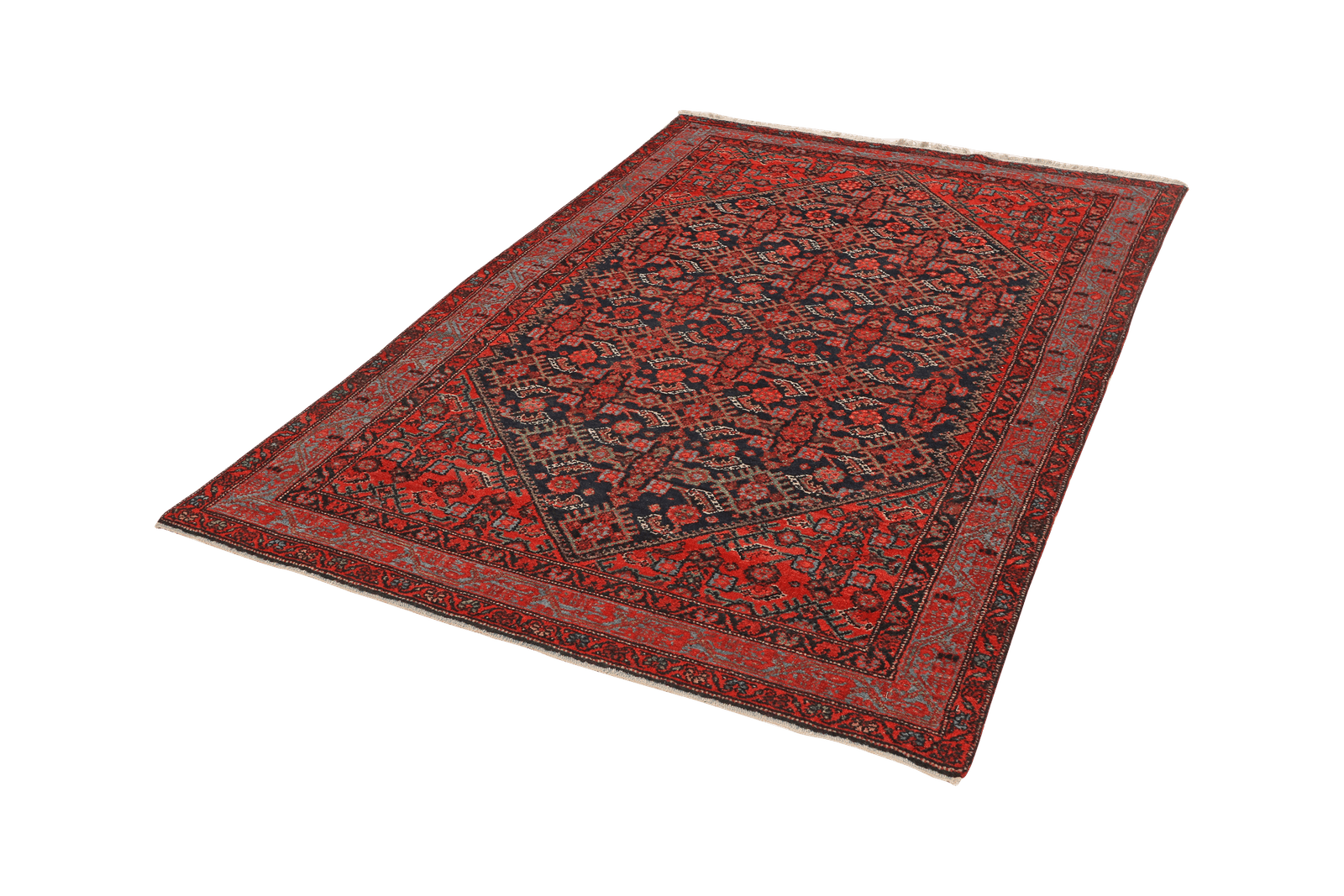 Oshvand — Hand-knotted, 133x203 cm, Blue, 100% Virgin Wool | View 5