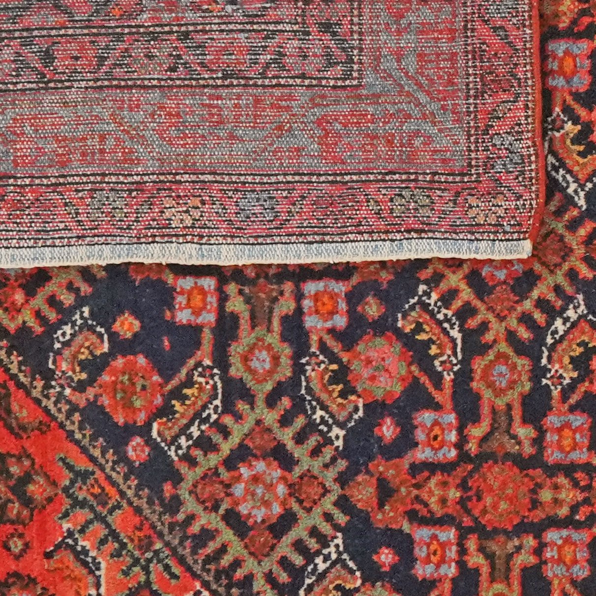 Oshvand — Hand-knotted, 133x203 cm, Blue, 100% Virgin Wool | View 6