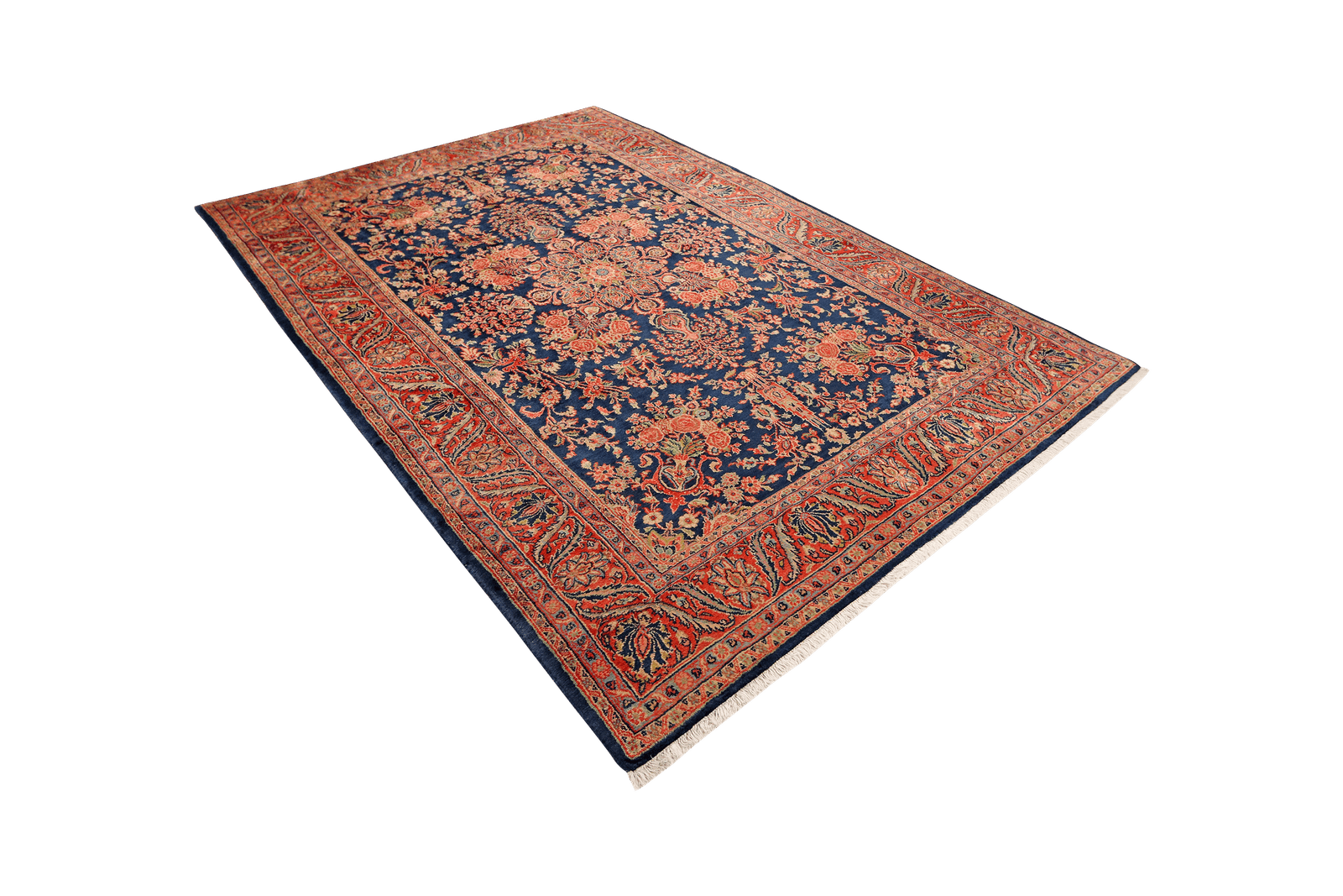 Ekbatan — Hand-knotted, 197x293 cm, Blue, 100% Virgin Wool | View 5