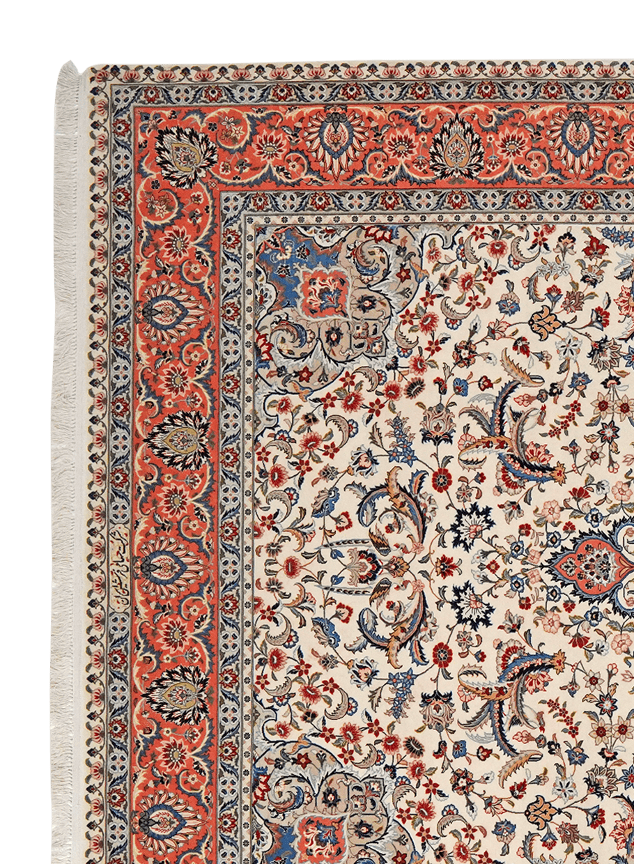 Ilam — Hand-knotted, 197x296 cm, Beige, 100% Virgin Wool | View 3