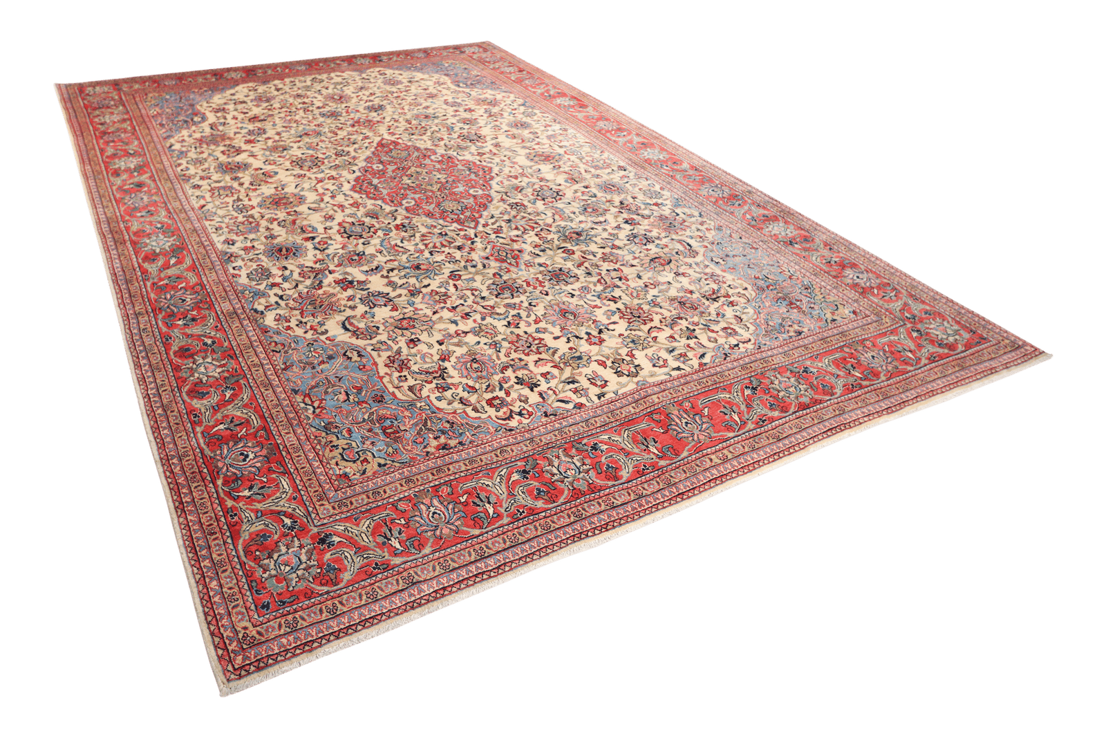 Sarough — Hand-knotted, 265x392 cm, Beige, 100% Virgin Wool | View 5