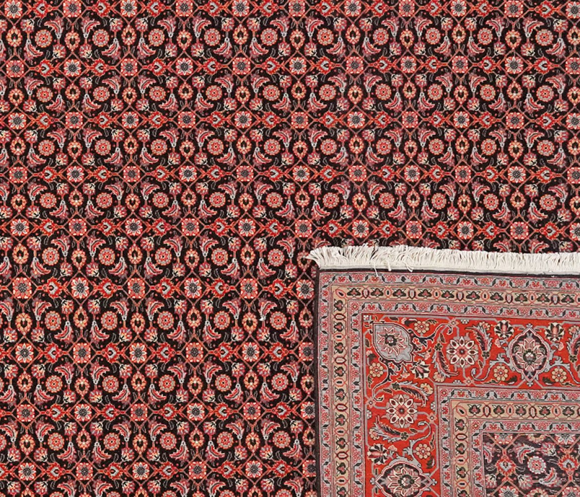Tabriz 50 Raj — Hand-knotted, 199x294 cm, Orange, 100% Virgin Wool | View 6