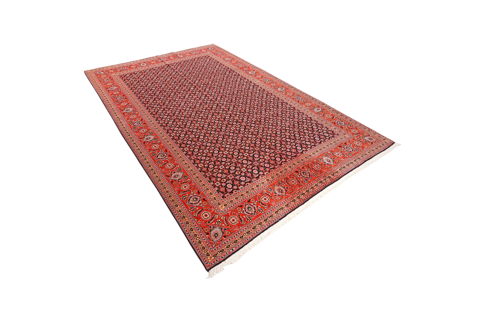Tabriz 50 Raj — Handgefertigt, 294x199 cm, Rot, 100% Virgin Wool | View 6