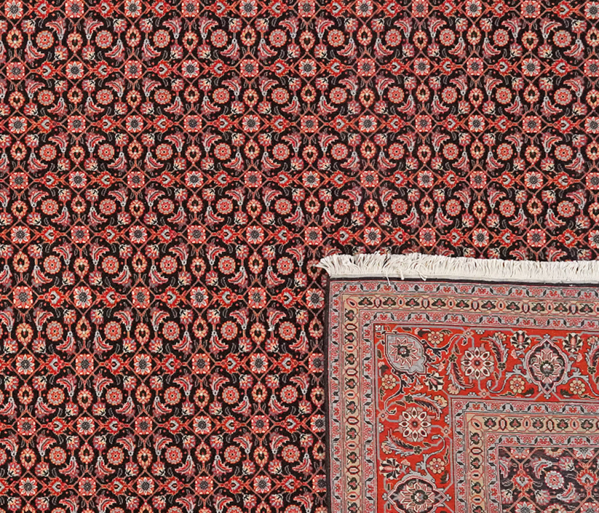 Tabriz 50 Raj — Handgefertigt, 294x199 cm, Rot, 100% Virgin Wool | View 7