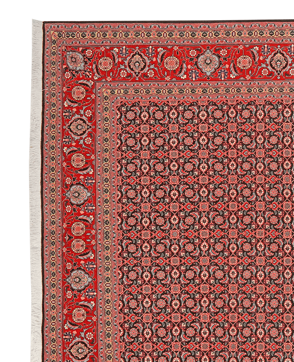 Tabriz 50 Raj — Hand-knotted, 198x300 cm, Blue, 100% Virgin Wool | View 3