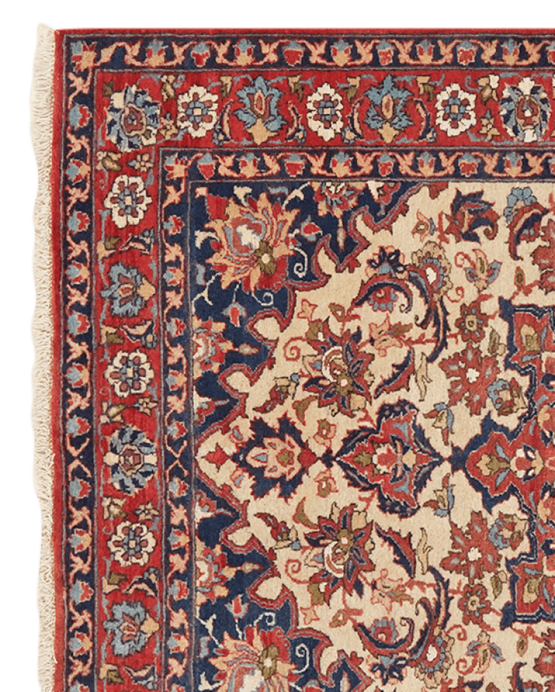 Isfahan — Hand-knotted, 103x145 cm, Beige, 100% Virgin Wool | View 3