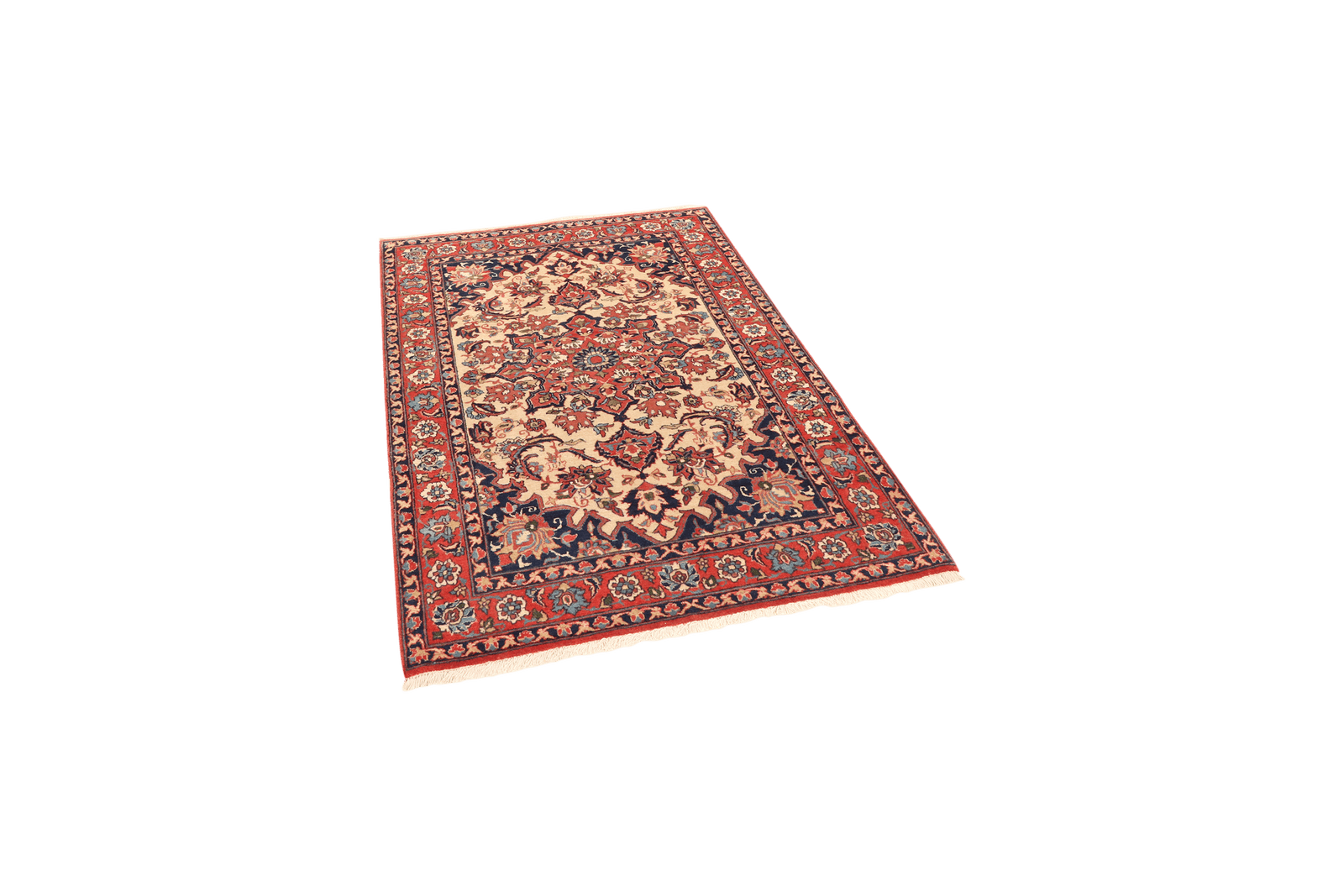 Isfahan — Hand-knotted, 103x145 cm, Beige, 100% Virgin Wool | View 5
