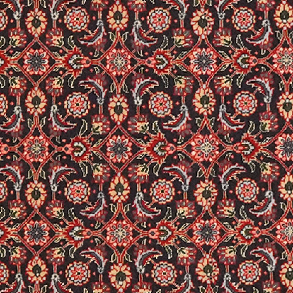 Tabriz 50 Raj — Hand-knotted, 67x199 cm, Blue, 100% Virgin Wool | View 4
