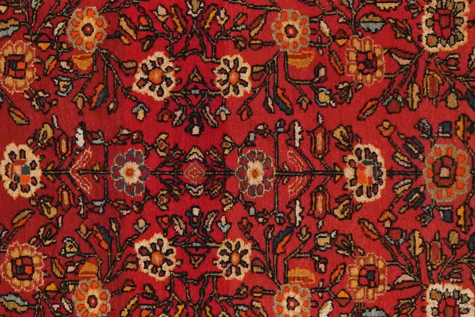 Farahan — Hand-knotted, 57x78 cm, Red, 100% Virgin Wool | View 4