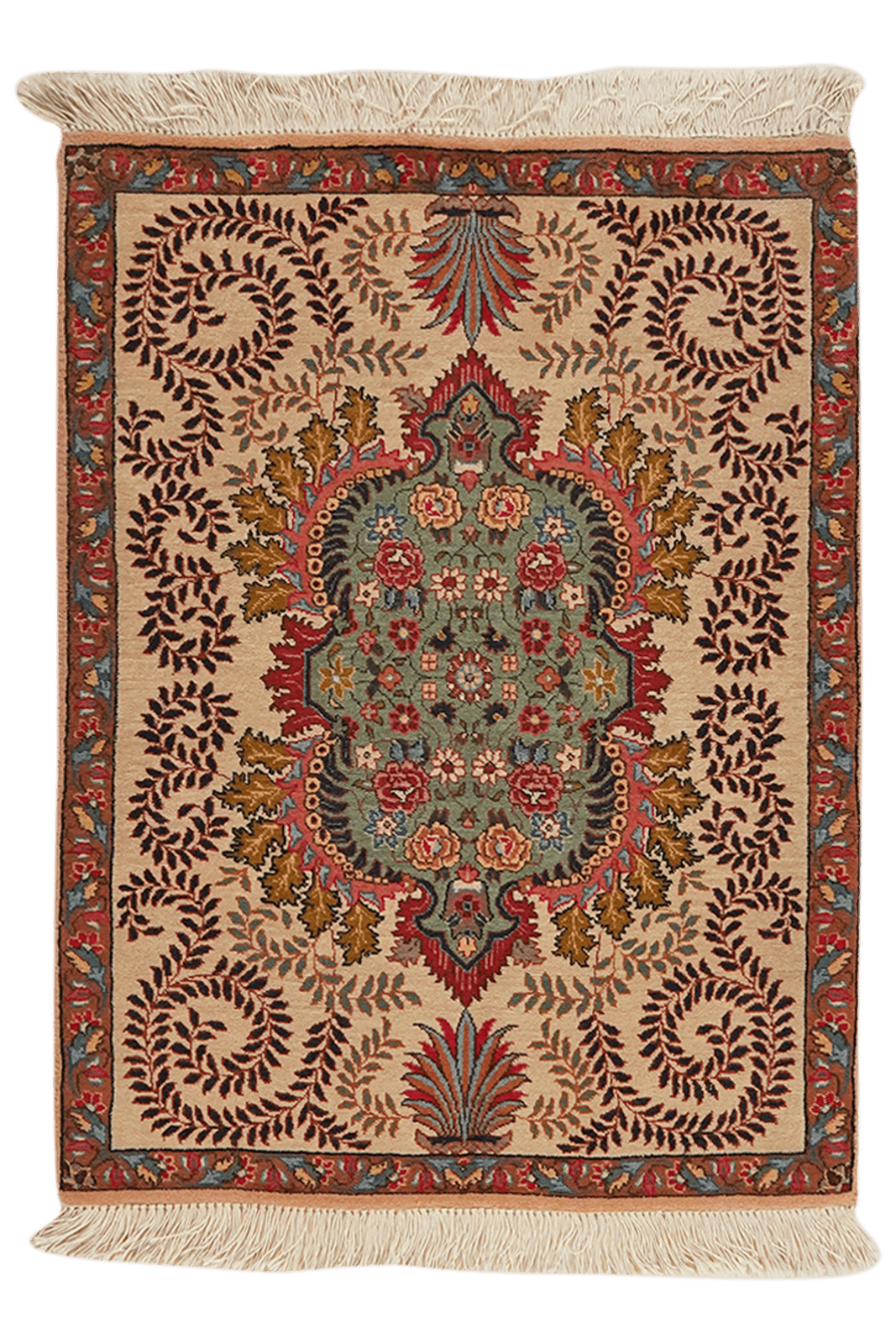 Tabriz Old — Hand-knotted, 64x81 cm, Beige, 100% Virgin Wool | Main view