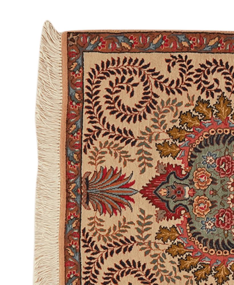 Tabriz Old — Hand-knotted, 64x81 cm, Beige, 100% Virgin Wool | View 3