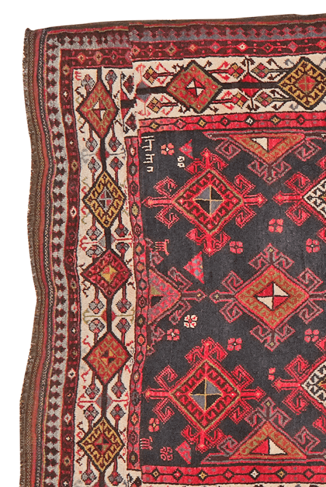 Veramin — Hand-knotted, 166x350 cm, Black, 100% Virgin Wool | View 3