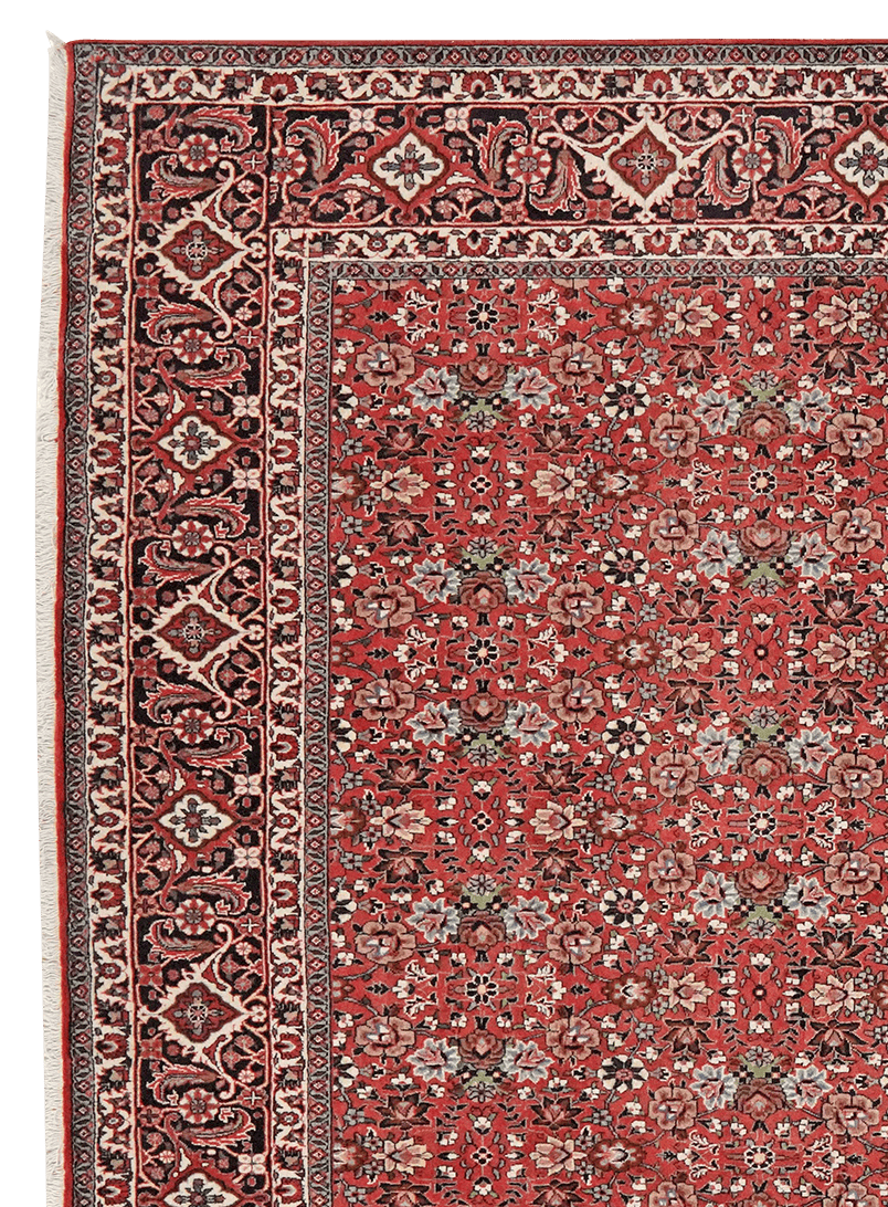 Bidjar — Hand-knotted, 197x293 cm, Red, 100% Virgin Wool | View 3