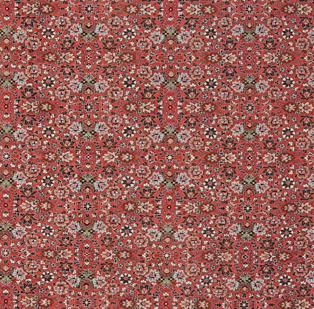 Bidjar — Hand-knotted, 197x293 cm, Red, 100% Virgin Wool | View 4