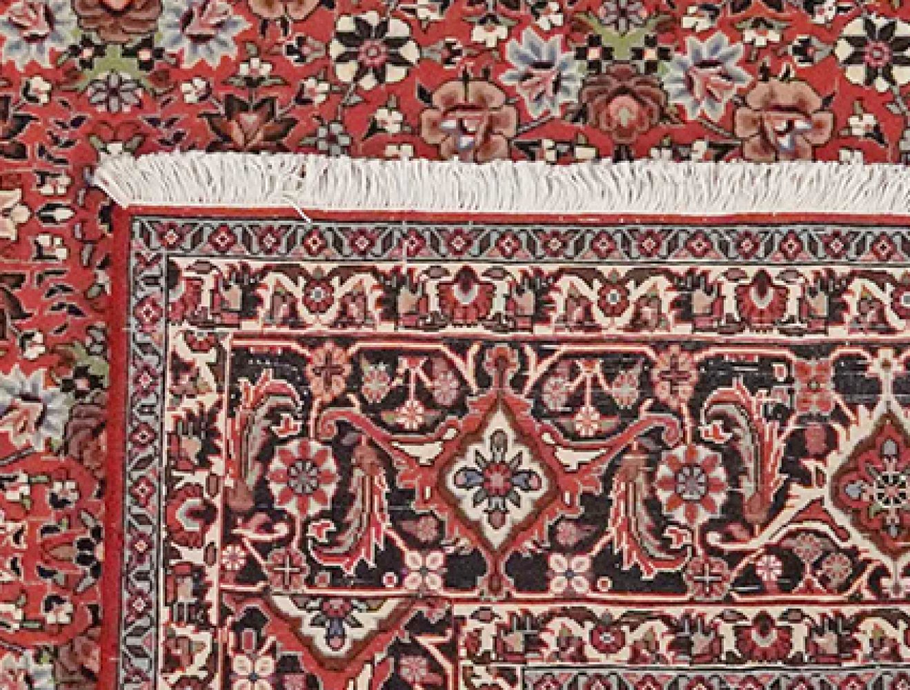 Bidjar — Hand-knotted, 197x293 cm, Red, 100% Virgin Wool | View 6