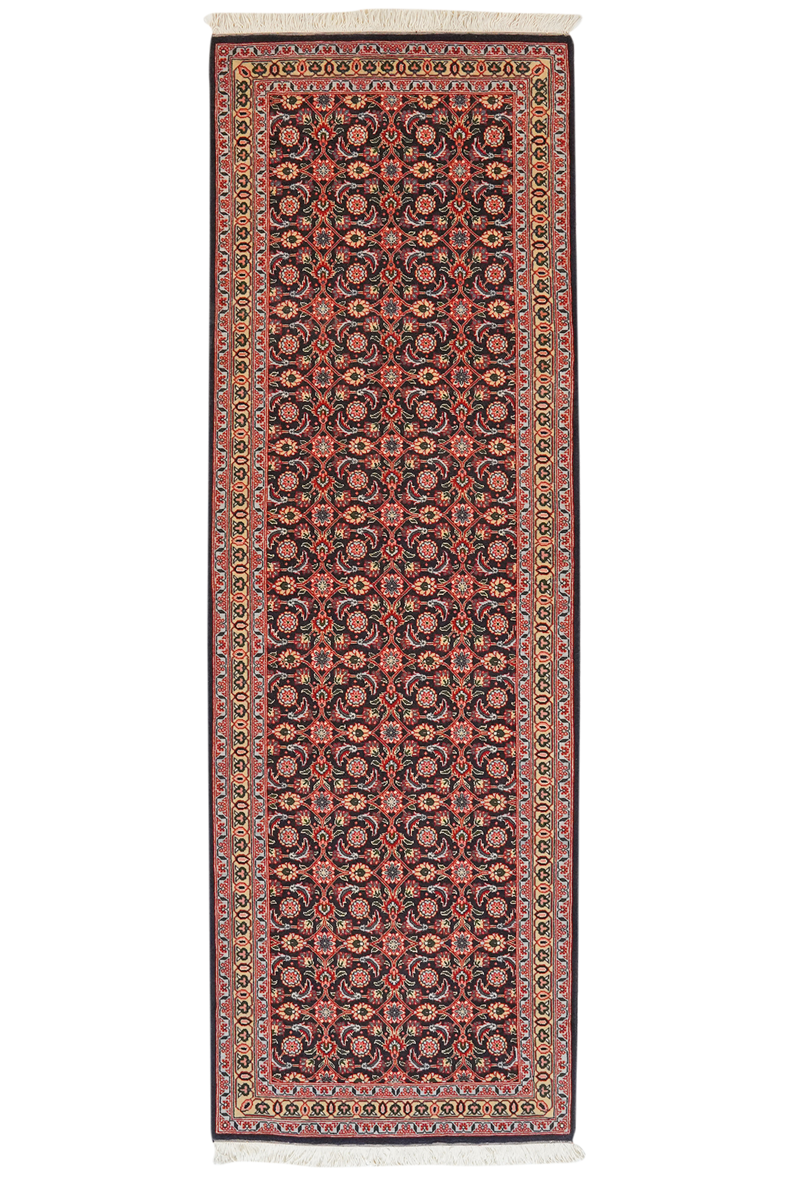 Tabriz 50 Raj — Handgefertigt, 199x65 cm, Beige, 100% Virgin Wool | Main view