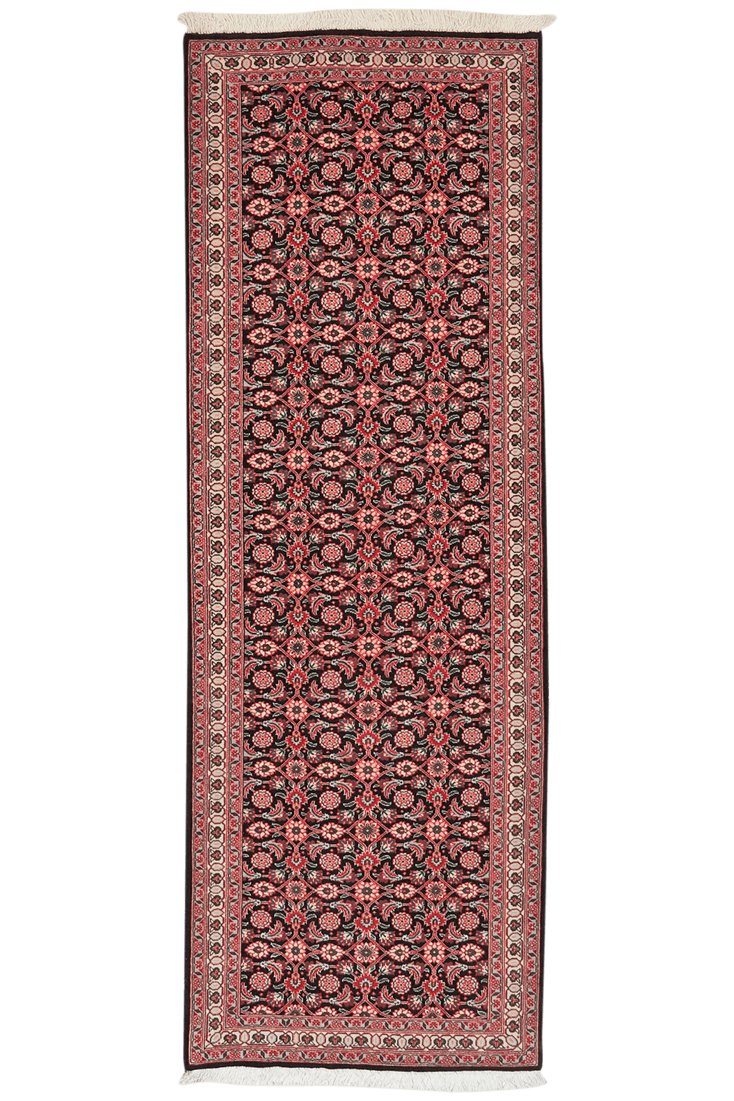 Tabriz 50 Raj — Hand-knotted, 66x196 cm, Blue, 100% Virgin Wool | Main view