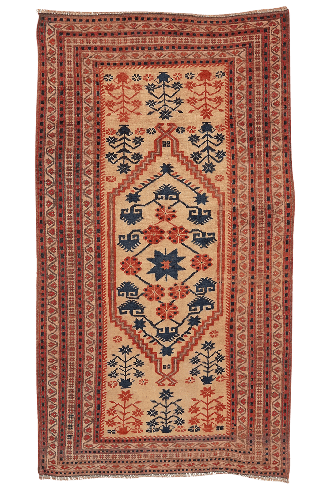 Yagdjibedir — Hand-knotted, 97x173 cm, Beige, 100% Virgin Wool | Main view