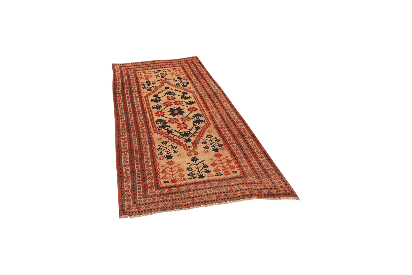 Yagdjibedir — Hand-knotted, 97x173 cm, Beige, 100% Virgin Wool | View 5