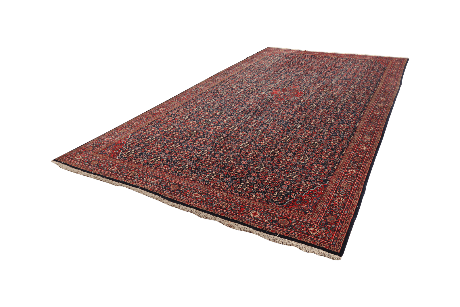 Meyghan — Hand-knotted, 238x426 cm, Blue, 100% Virgin Wool | View 5