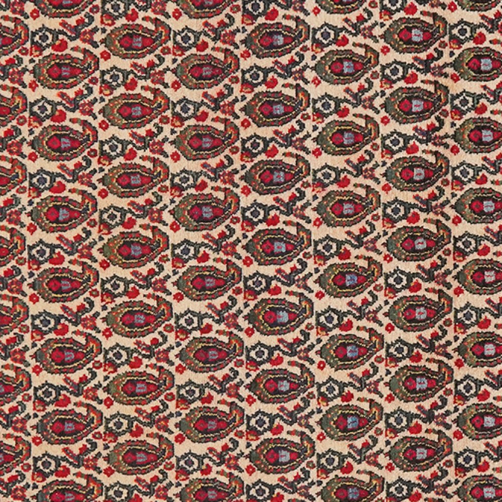 Senneh — Hand-knotted, 123x168 cm, Beige, 100% Virgin Wool | View 4