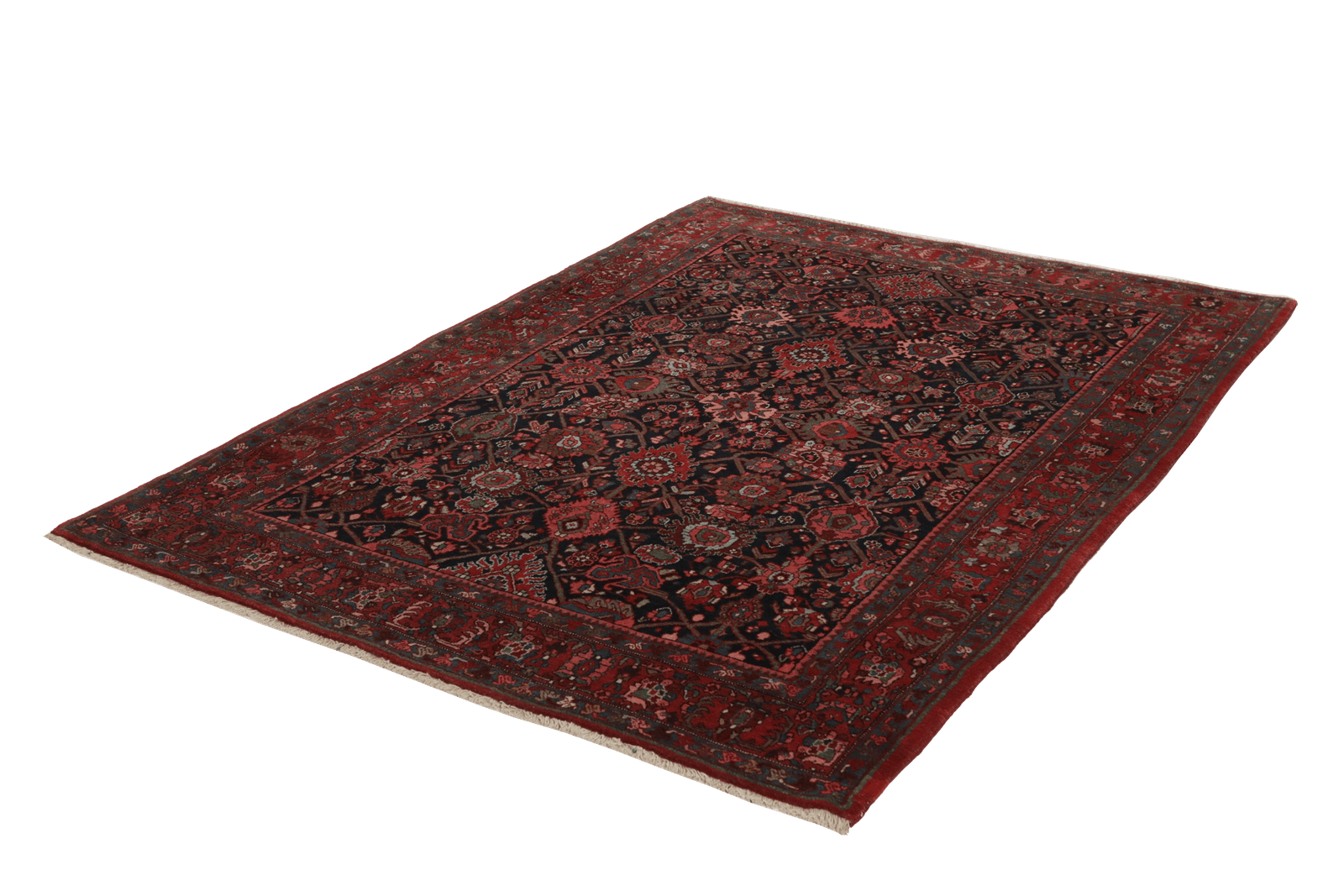 Bidjar — Hand-knotted, 146x212 cm, Blue, 100% Virgin Wool | View 6