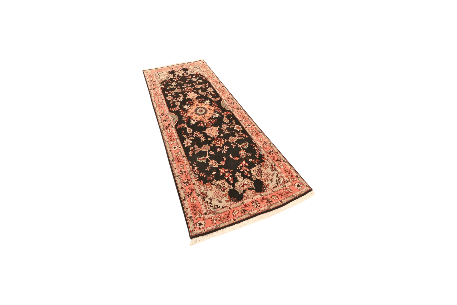 Tabriz 50 Raj — Hand-knotted, 79x220 cm, Blue, 100% Virgin Wool | View 5