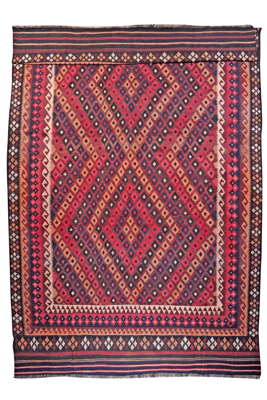Kelim Belutch Old — Handmade, 314x515 cm, Red, 100% Virgin Wool | Main view