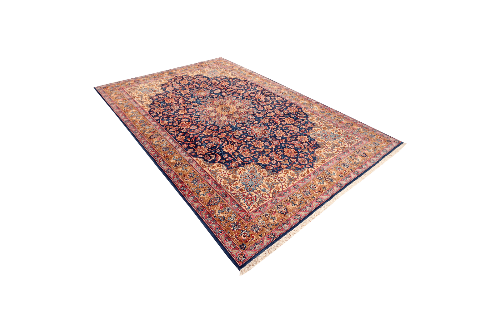Moud — Hand-knotted, 197x311 cm, Blue, 100% Virgin Wool | View 5