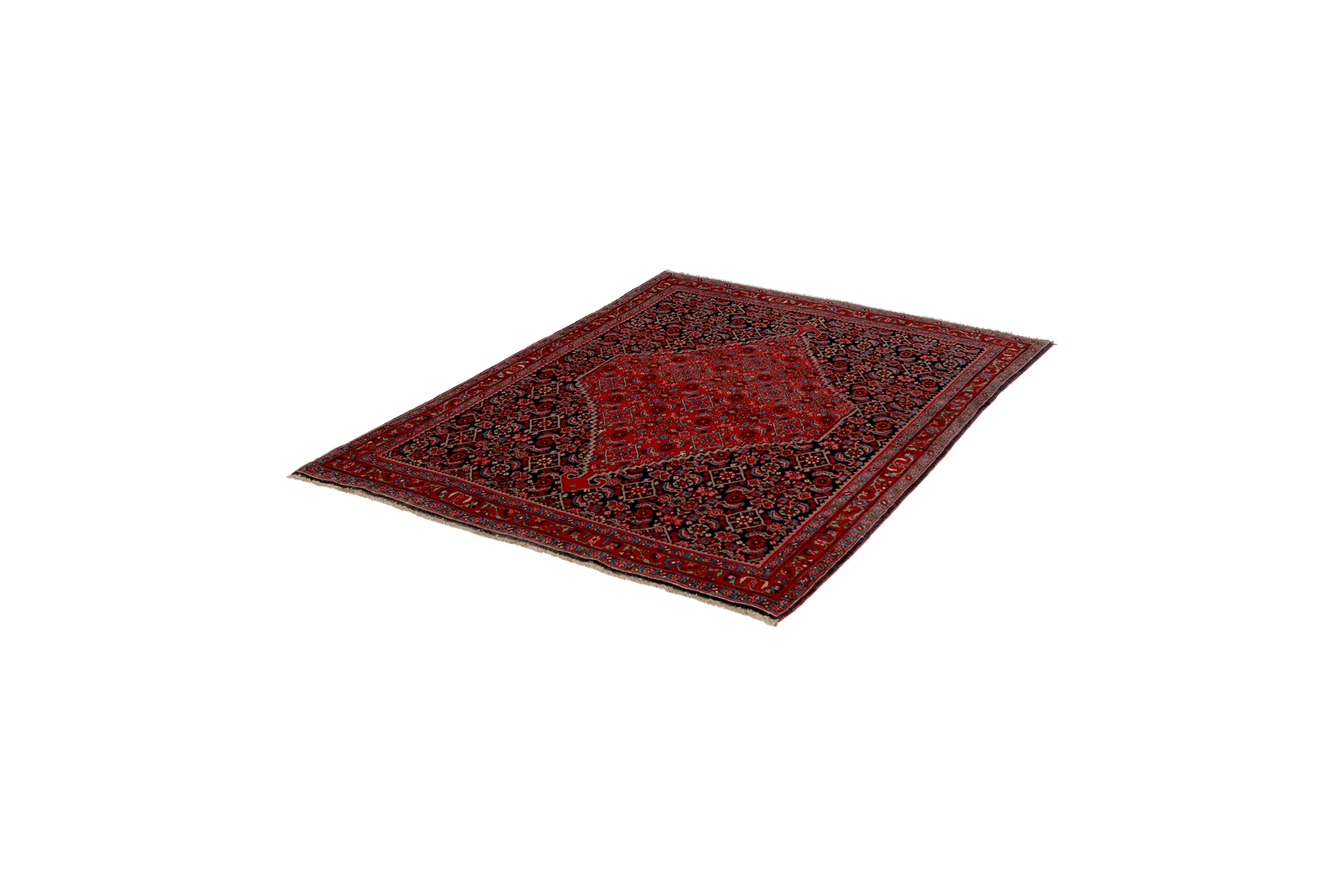 Bidjar — Hand-knotted, 121x158 cm, Blue, 100% Virgin Wool | View 5