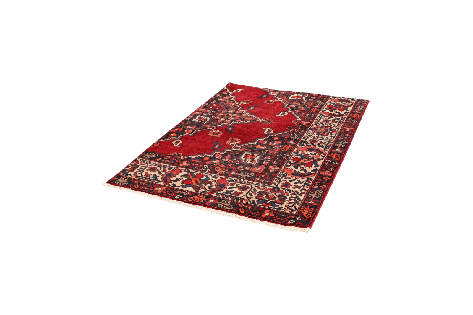 Ferdos — Hand-knotted, 113x162 cm, Red, 100% Virgin Wool | View 5