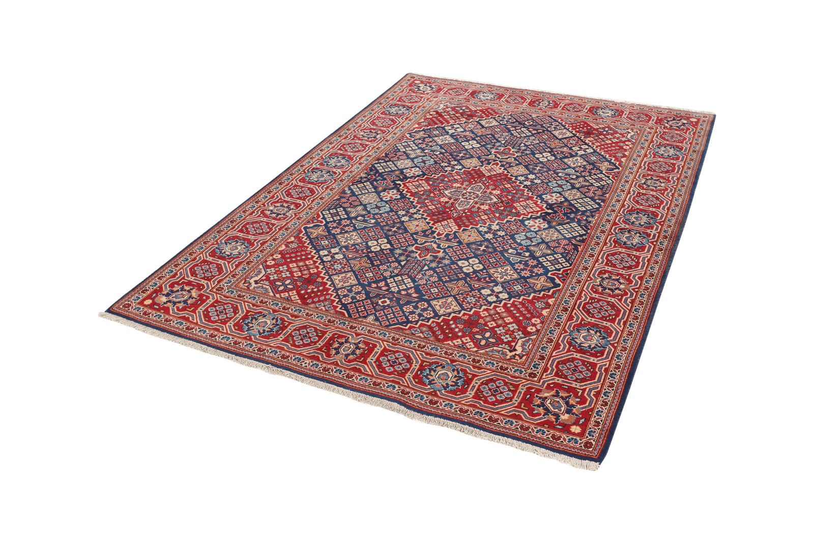 Kashan — Hand-knotted, 136x200 cm, Red, 100% Virgin Wool | View 5