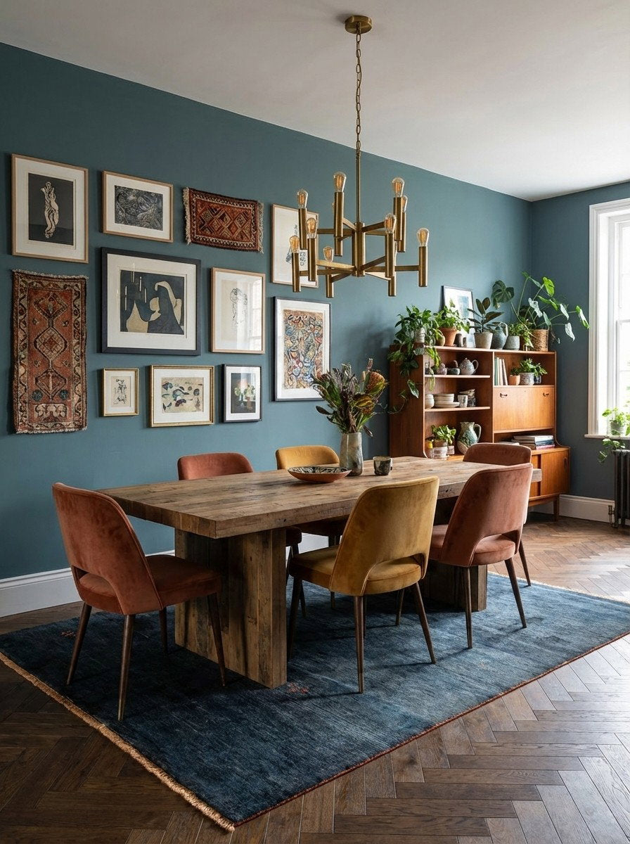 Gabbeh — Handgefertigt, 380x300 cm, Blau, 100% Virgin Wool | Back view