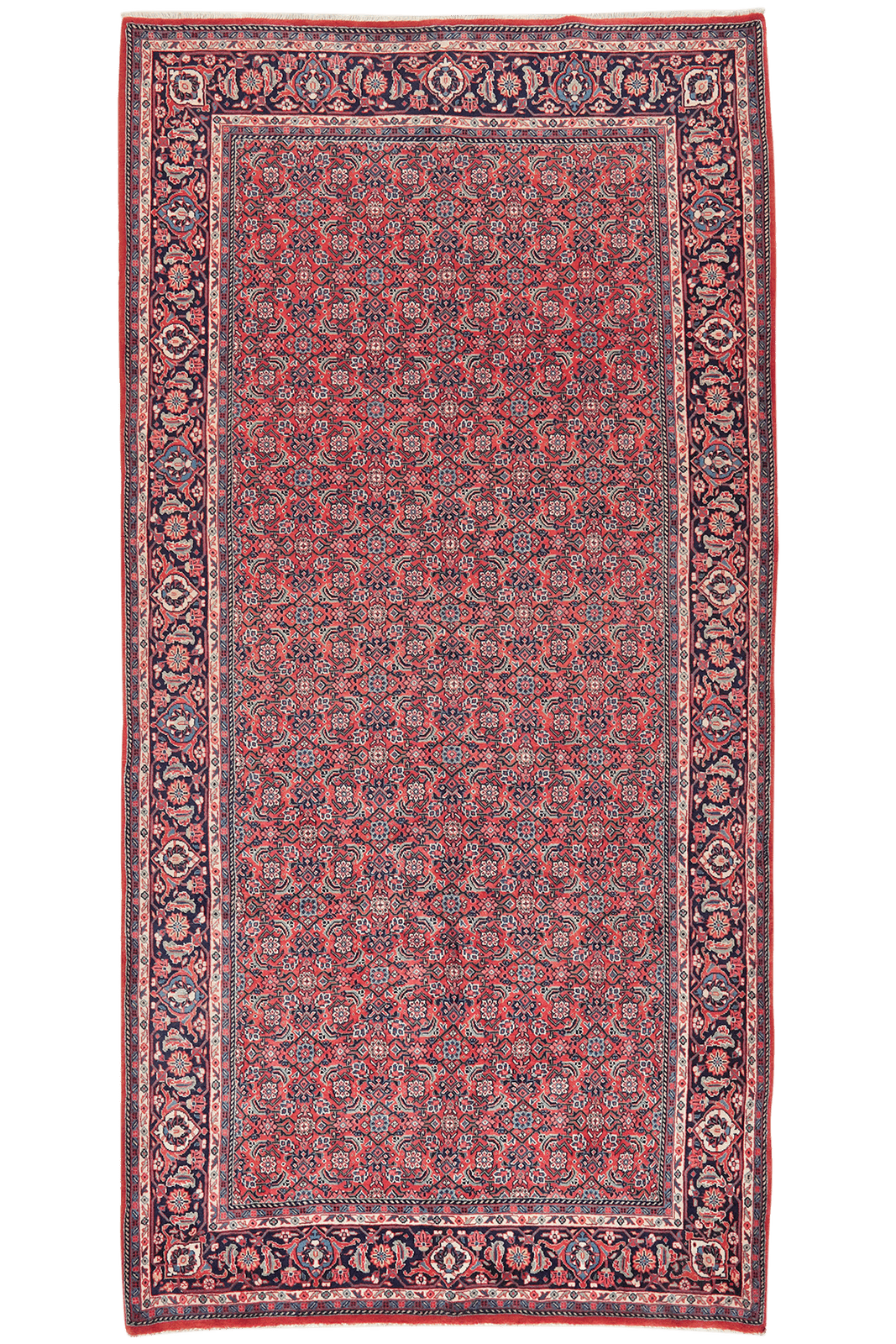 Sarough — Hand-knotted, 157x320 cm, Red, 100% Virgin Wool | Main view