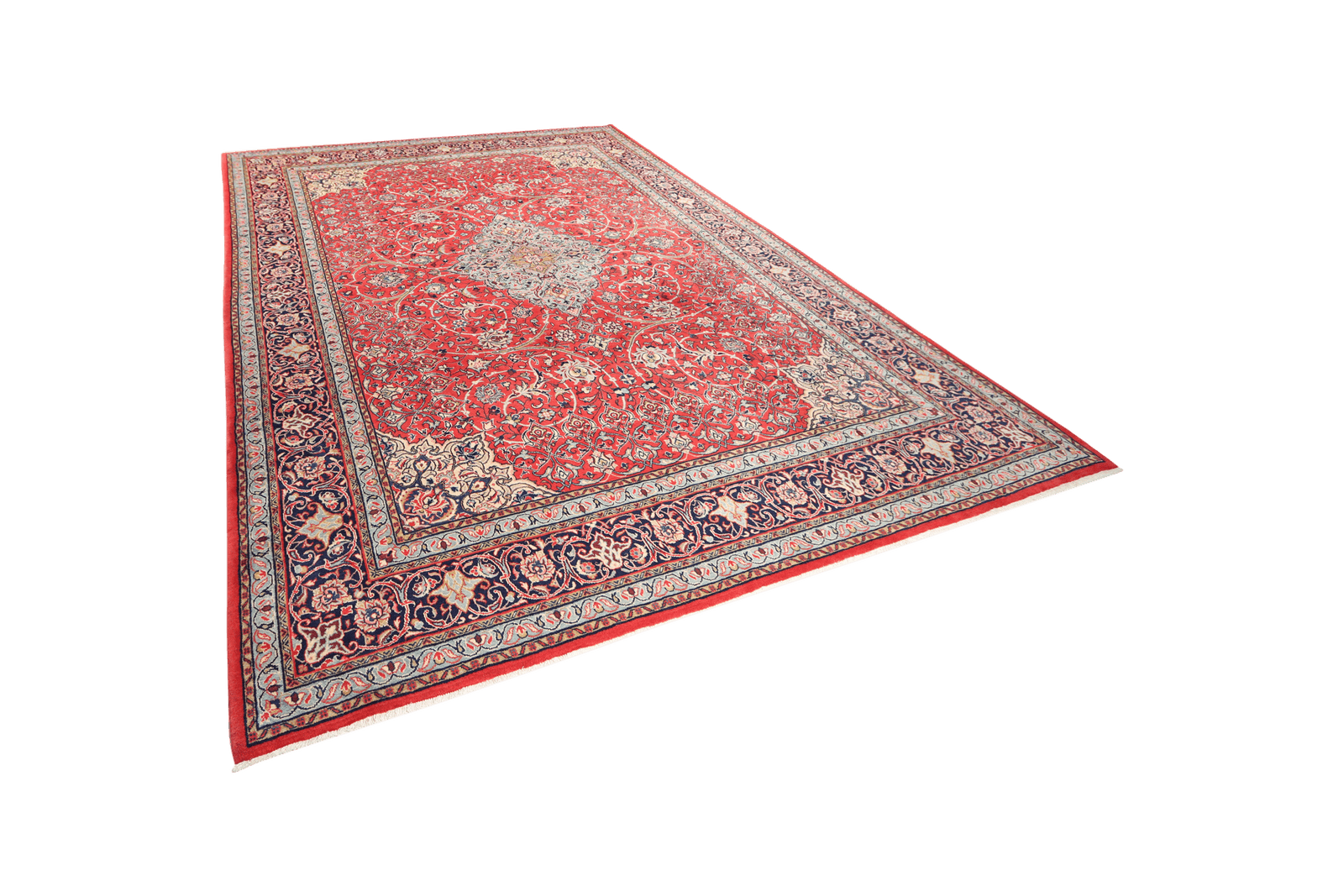 Sarough — Hand-knotted, 273x371 cm, Red, 100% Virgin Wool | View 5