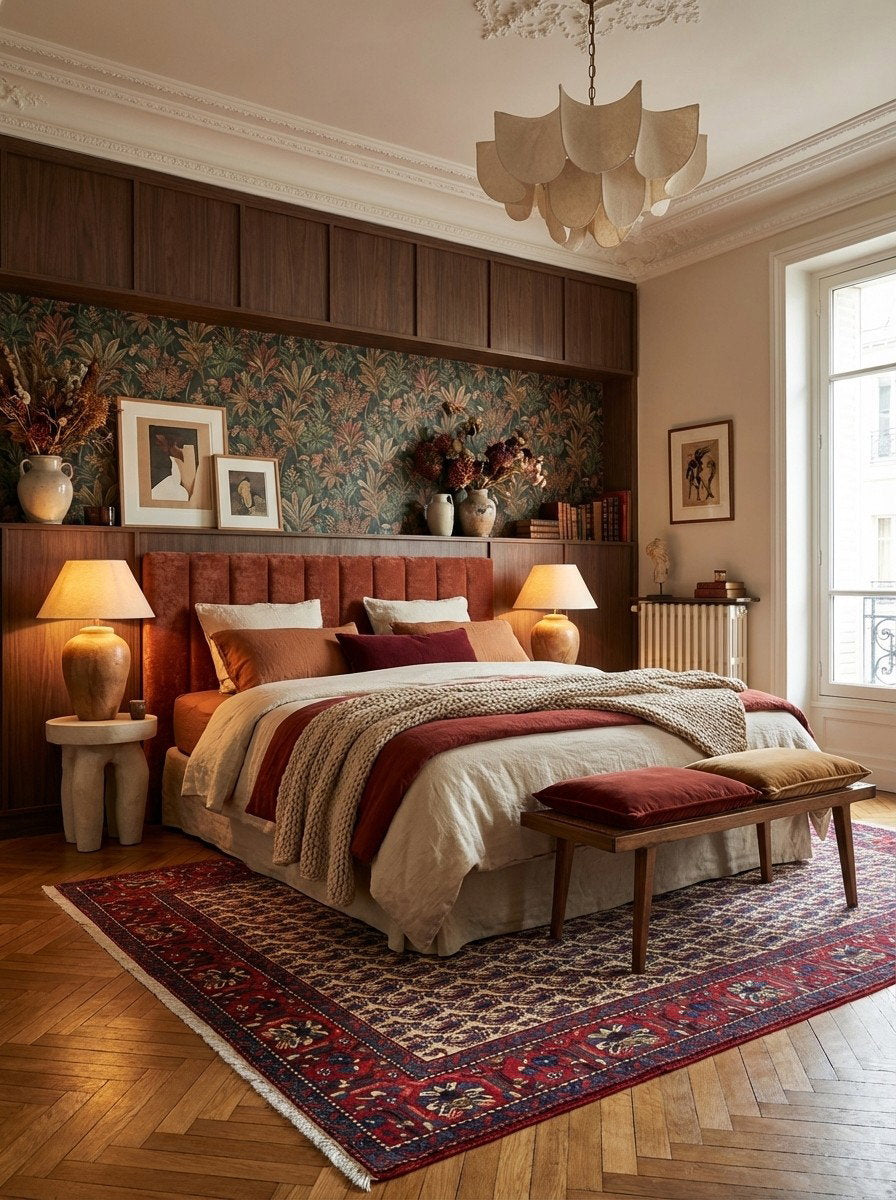 Abadeh — Handgefertigt, 301x202 cm, Rot, 100% Virgin Wool | Back view