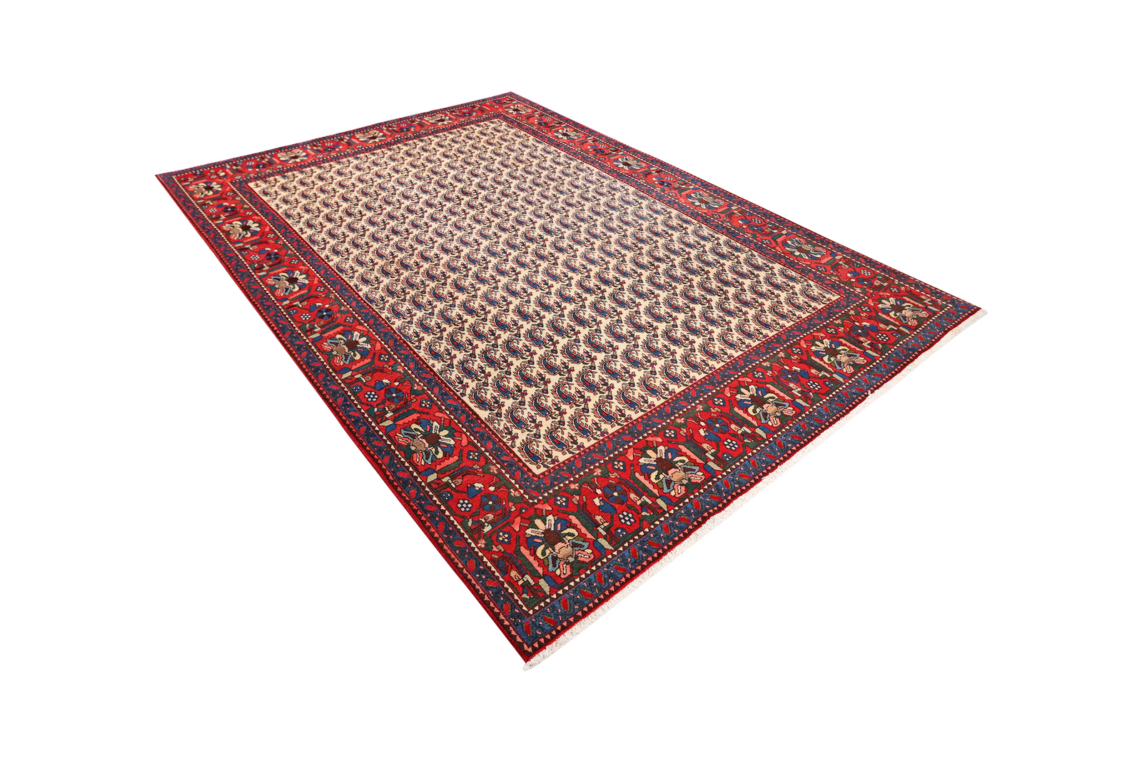 Abadeh — Handgefertigt, 301x202 cm, Rot, 100% Virgin Wool | View 6