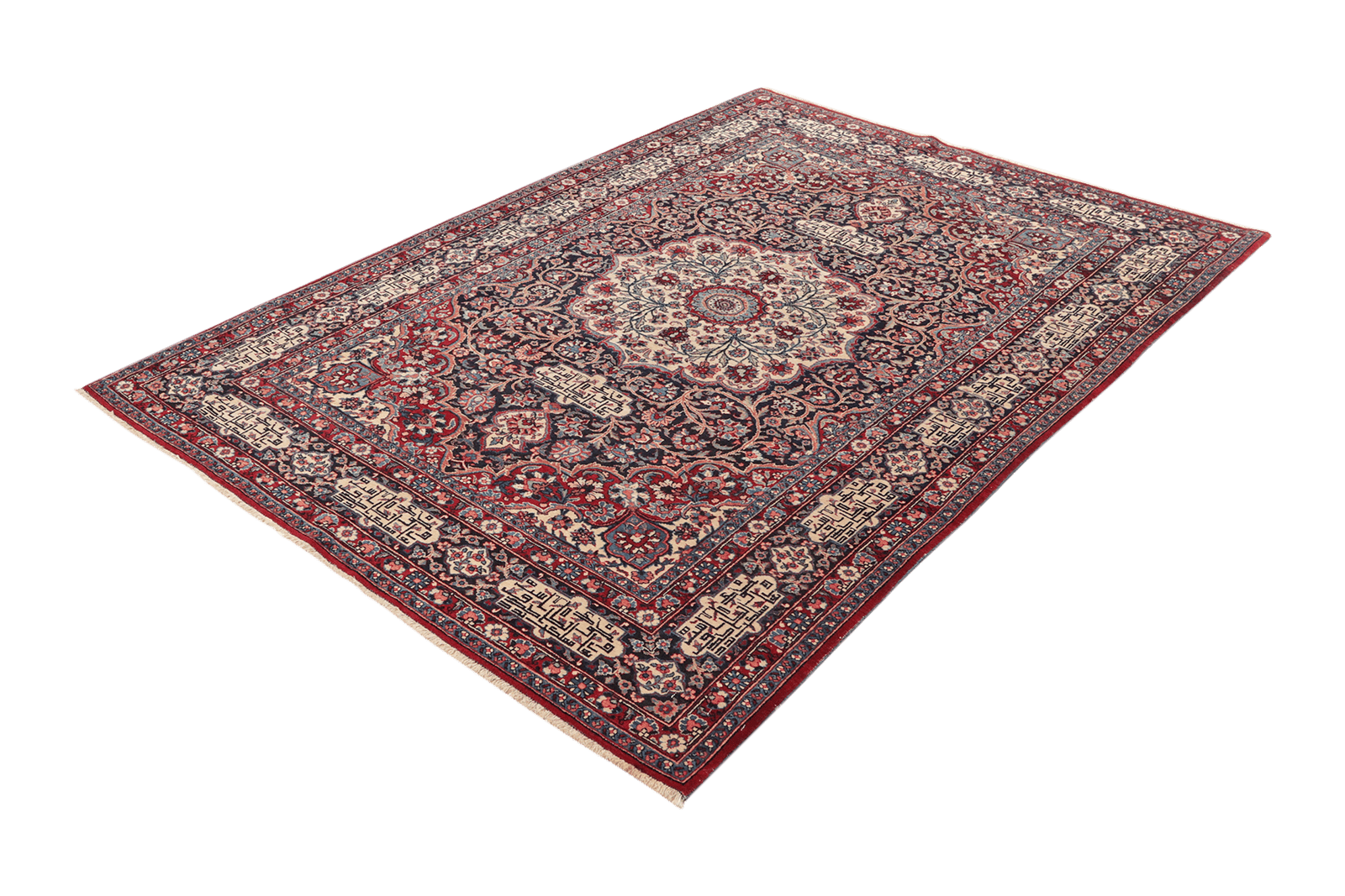 Kirman — Hand-knotted, 146x222 cm, Blue, 100% Virgin Wool | View 5