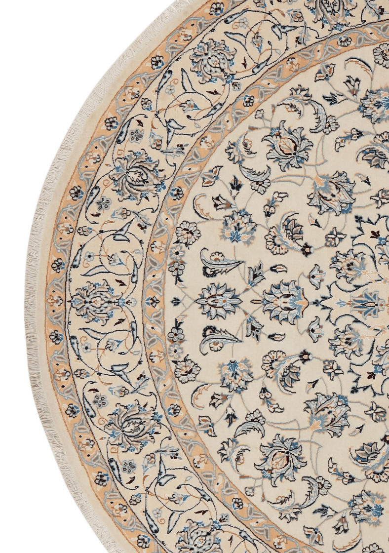 Nain — Hand-knotted, 252x252 cm, Beige, 100% Virgin Wool | View 3