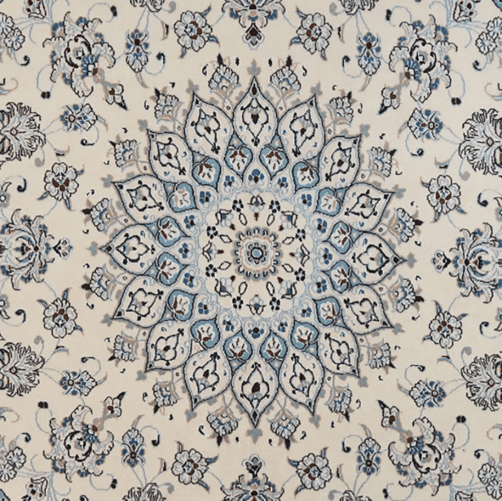 Nain — Hand-knotted, 250x250 cm, Beige, 100% Virgin Wool | View 4