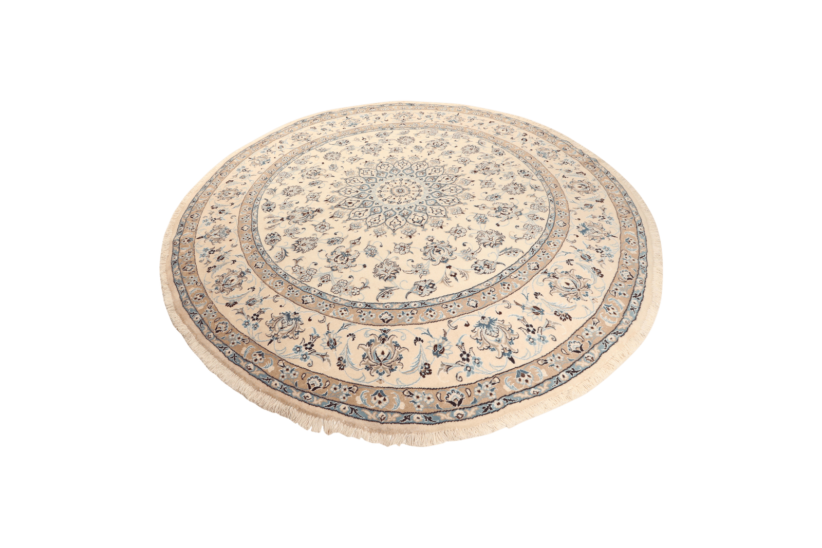 Nain — Hand-knotted, 250x250 cm, Beige, 100% Virgin Wool | View 5